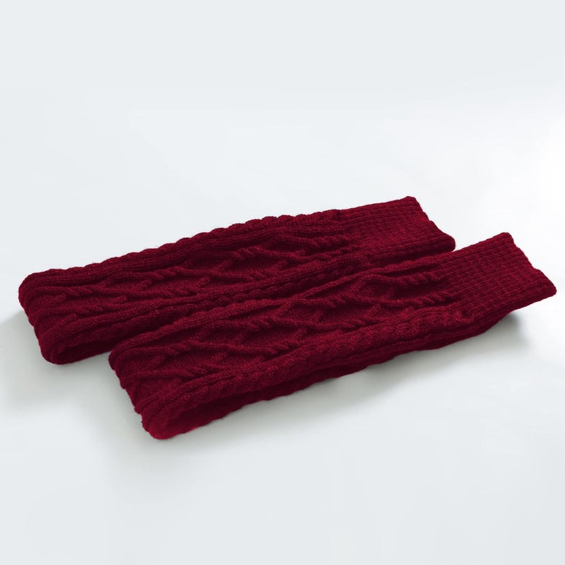 SherryDC Women's Cable Knit Thigh High Boot Socks Extra Long Winter Stockings Leg Warmers - Image 4